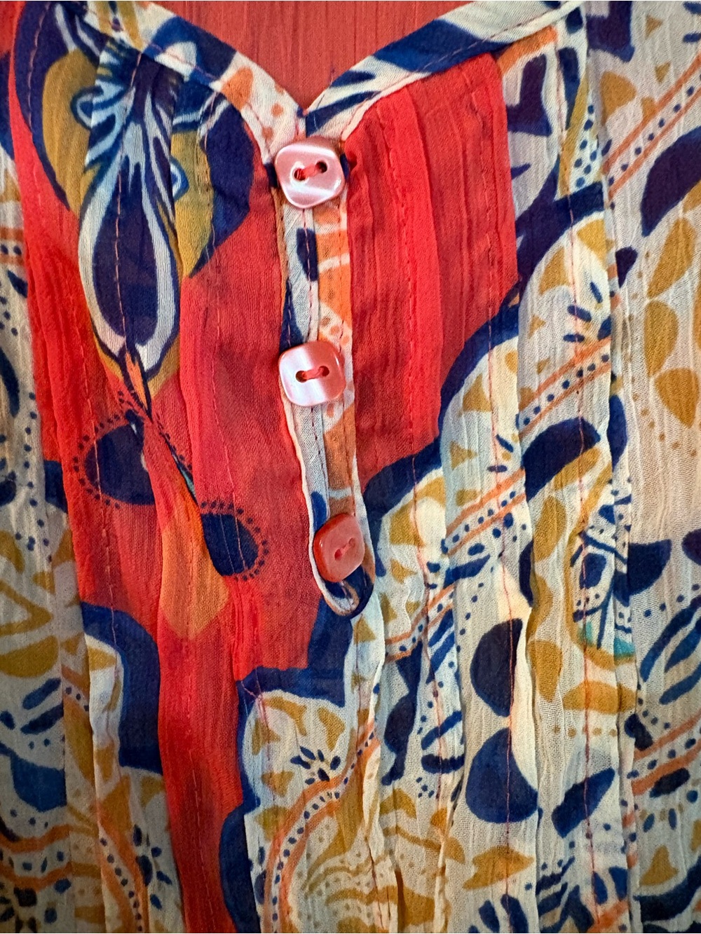 Per Una Paisley Print Sheer Flutter Sleeve Blouse - Picture 5 of 9